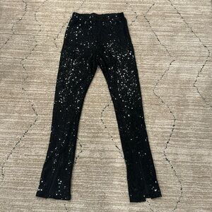 Wayf sequin black pants size small